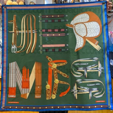 Hermes silk scarf 90x90cm 03 2024 FW(TOP QUALITY)