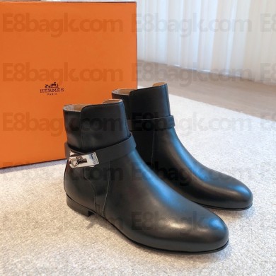 Hermes Neo Ankle Boots in calfskin black