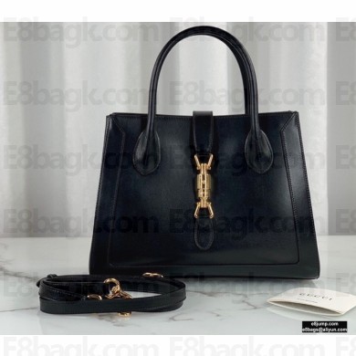 Gucci Jackie 1961 Medium Tote Bag 649016 Leather Black 2021