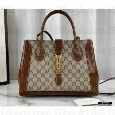 Gucci Jackie 1961 Medium Tote Bag 649016 GG Supreme Canvas 2021