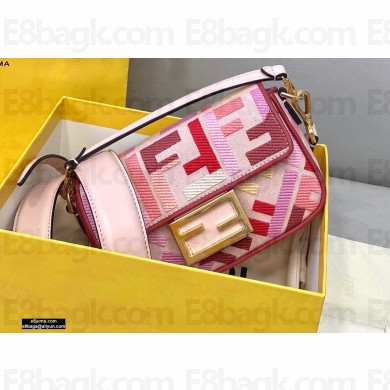 Fendi Embroidered FF Mini Baguette Bag From the Lunar New Year Limited Capsule Collection 2021