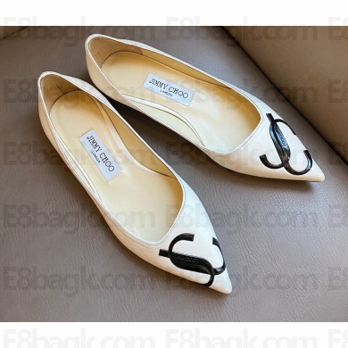 Jimmy Choo Love JC Flats White 2021