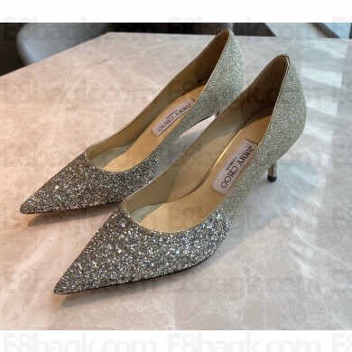 Jimmy Choo Heel 6.5cm Love Pumps Glitter 03 2021