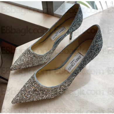 Jimmy Choo Heel 6.5cm Love Pumps Glitter 08 2021