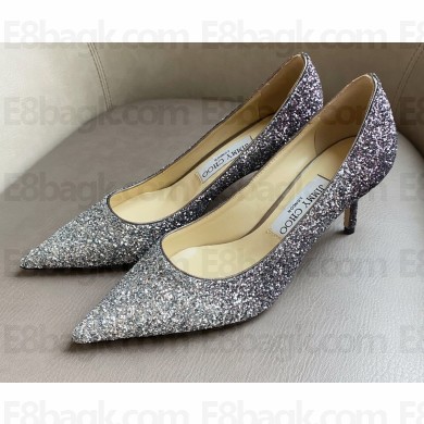 Jimmy Choo Heel 6.5cm Love Pumps Glitter 09 2021