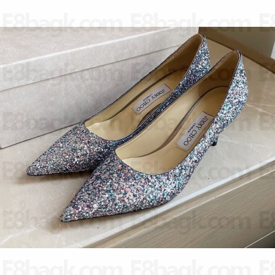 Jimmy Choo Heel 6.5cm Love Pumps Glitter 15 2021