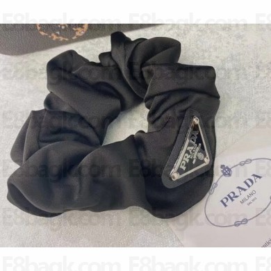 Prada Re-Nylon Scrunchie Hair Accessory Black 2021