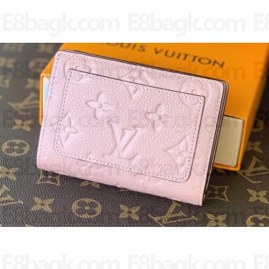 Louis Vuitton Monogram Empreinte Leather Cléa Wallet Pink 2021