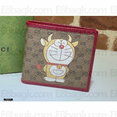 Doraemon x Gucci Bi-fold Wallet 647802 Nobita 2021