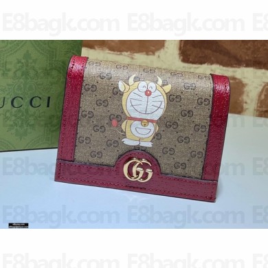 Doraemon x Gucci Card Case Wallet 654541 Nobita 2021