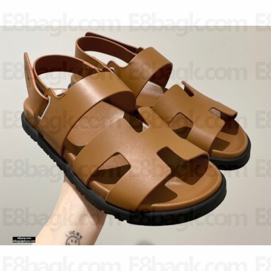 Hermes Takara Sandals Top Quality Brown 2021