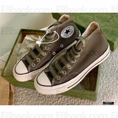 Gucci x Converse Canvas High-top Sneakers 02 2021