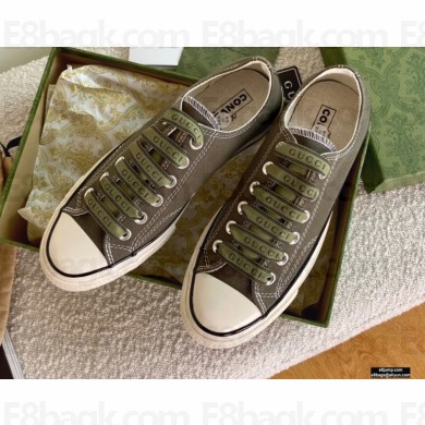 Gucci x Converse Canvas Low-top Sneakers 02 2021