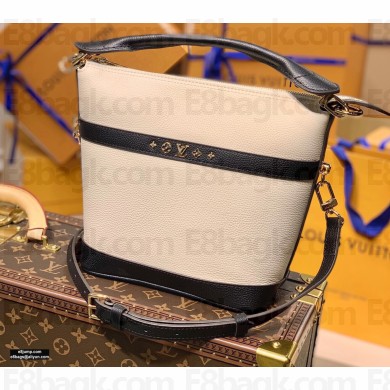 Louis Vuitton Calfskin Leather Cruiser PM Bag M57813 Black/White 2021
