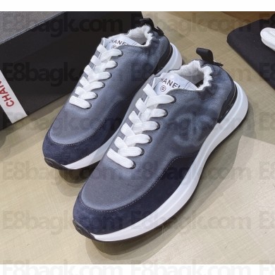 Chanel Denim and Suede Calfskin CC Logo Sneakers G37494 01 2021