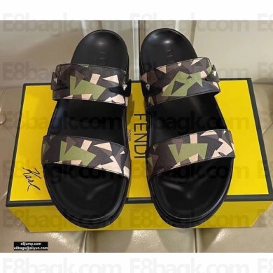 Fendi Camou Men's Slides Sandals 02 2021