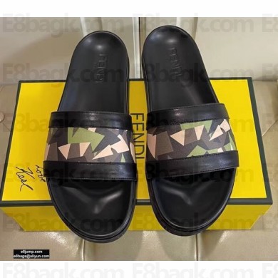 Fendi Camou Men's Slides Sandals 04 2021