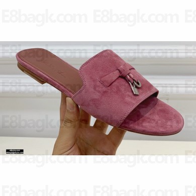 Loro Piana Suede Summer Charms Sandals 08