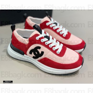 Chanel Suede Calfskin and Nylon CC Logo Sneakers G37122 07 2021