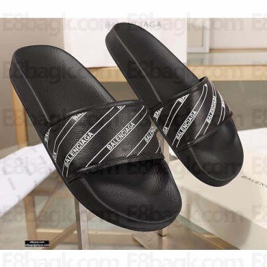 Balenciaga Logo Piscine Pool Slides Sandals 13 2021