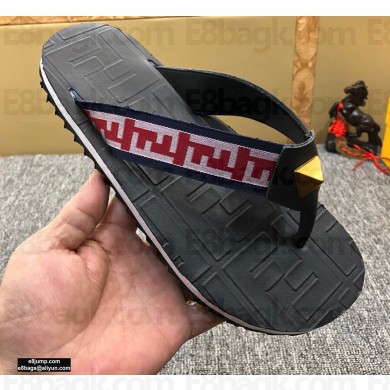 Fendi Rubber Men's Slides Thong Sandals 02 2021