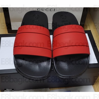 Gucci Rubber Slide Sandals 04 2021