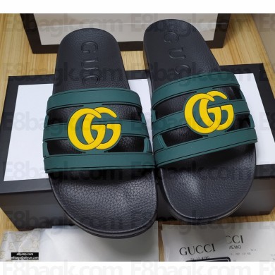 Gucci Rubber Slide Sandals 08 2021