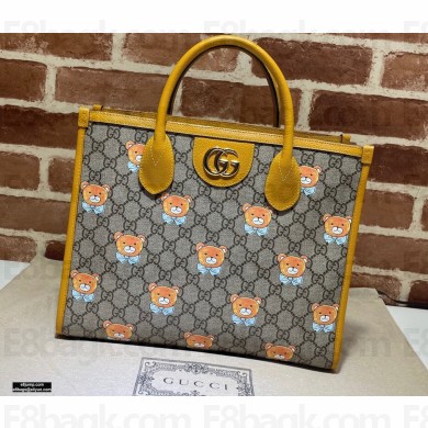 Kai x Gucci Ophidia GG Tote Bag 660531 Teddy Bear 2021