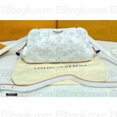 Louis Vuitton Mahina Perforated Leather Scala Mini Pouch Bag M80410 Snow White 2021