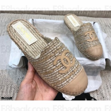 Chanel CC Logo Espadrilles Mules G37482 03 2021