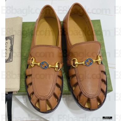 Gucci Interlocking G Horsebit Loafers Brown 2021