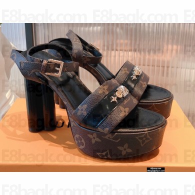 Louis Vuitton Monogram Studs Heel Podium Platform Sandals Monogram 2021