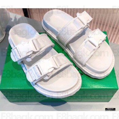 Bottega Veneta Magic Loop Slides White 2021