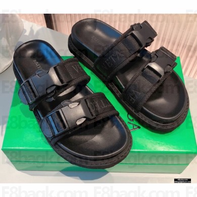 Bottega Veneta Magic Loop Slides Black 2021