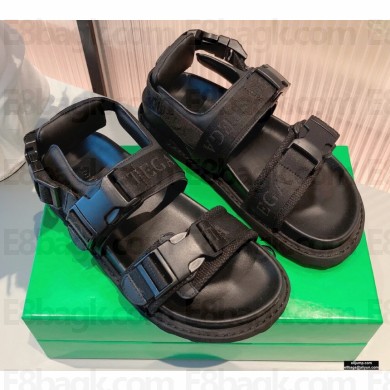 Bottega Veneta Magic Loop Sandals Black 2021
