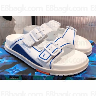 Louis Vuitton LV Trainer Mules White 2021