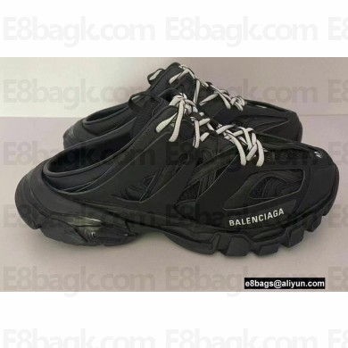 Balenciaga Track Mules Black in Mesh and Nylon 2021