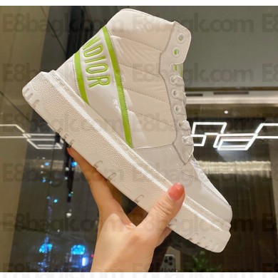 Dior Quilted Nylon D-Player Sneakers White/Green 2021Dior Quilted Nylon D-Player Sneakers White/Green 2021