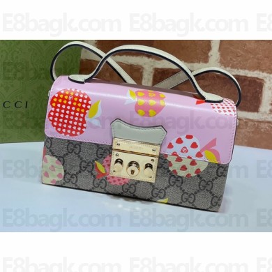 Gucci Padlock Mini Shoulder Bag 652683 Pink 2021