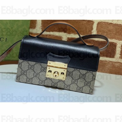 Gucci Padlock Mini Shoulder Bag 652683 Black 2021
