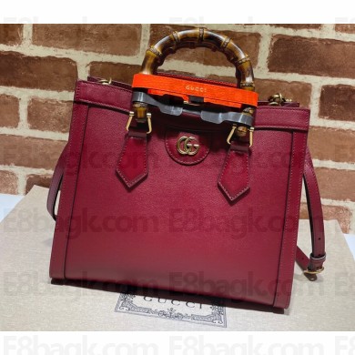 Gucci Diana Small Tote Bag 660195 Red 2021