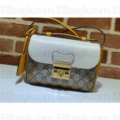 Gucci Padlock Mini Shoulder Bag 658487 White 2021