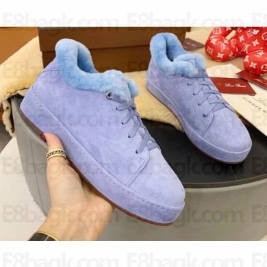 Loro Piana Shearling Fur Suede Nuages Sneakers 10