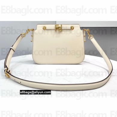 Fendi Touch Leather Bag White 2021