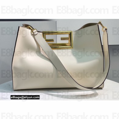 Fendi Way Medium Bag White 2021
