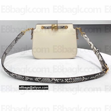 Fendi Touch Leather Bag White/Python 2021