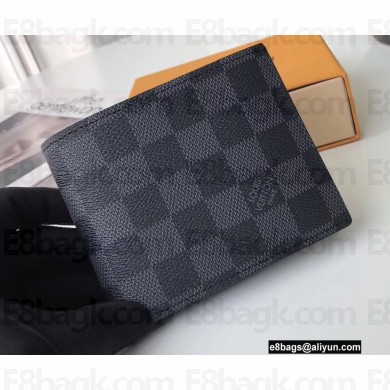 Louis Vuitton Amerigo Wallet Damier Graphite Canvas N60053