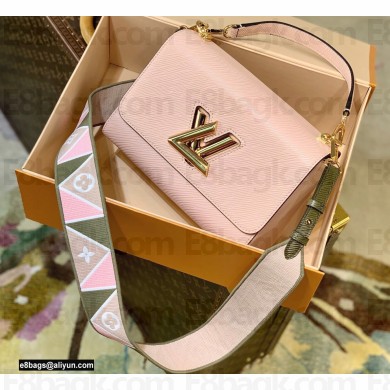 Louis Vuitton Epi Leather Twist MM Bag Karakoram M59028 Rose Jasmin Pink 2021