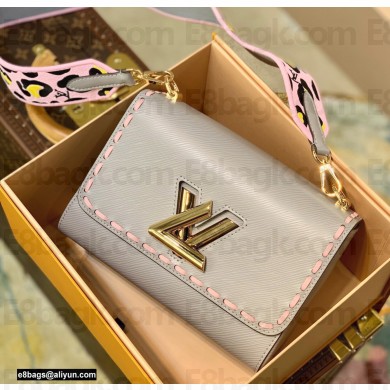 Louis Vuitton Epi Leather Twist MM Bag Wild at Heart Capsule M58606 Gray 2021
