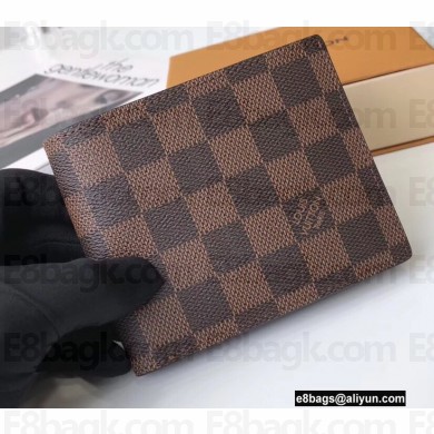 Louis Vuitton Amerigo Wallet Damier Ebene Canvas
